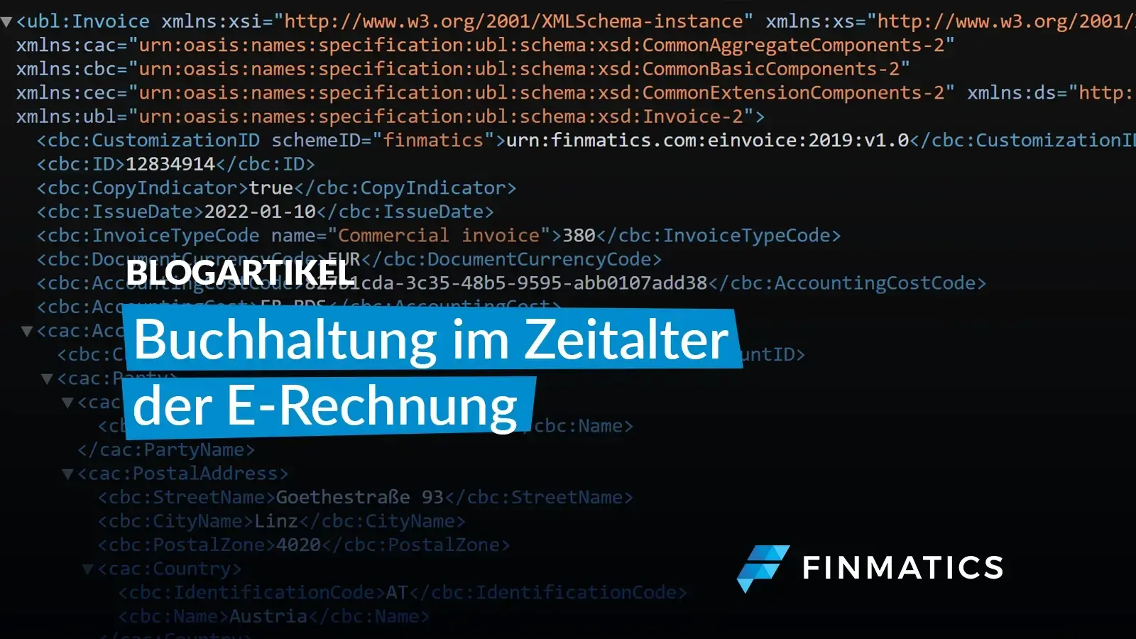 Blog Buchhaltung im Zeitalter der E-Rechnung - Feature Bild